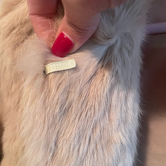 Women's vintage rabbit Fur Coat - Tan - Picture 15 of 15